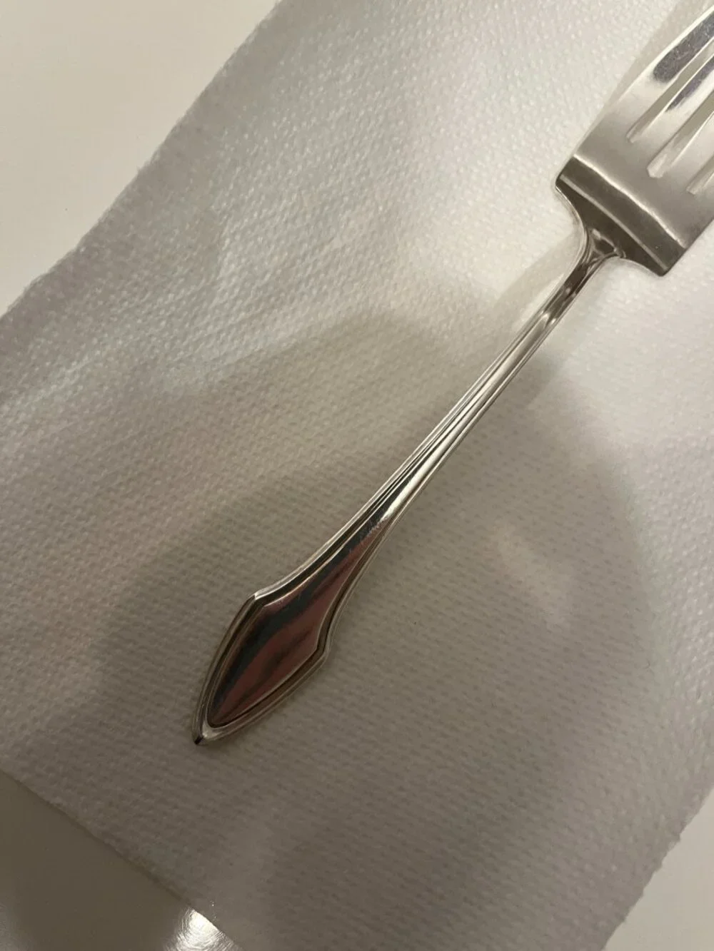Vintage Alvin Molly Stark 1916 Silverplated Serving Fork and 3 Salad Forks
